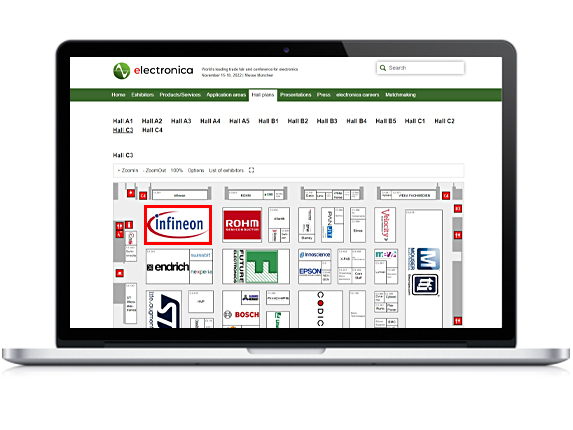 Logo in the online hall plan